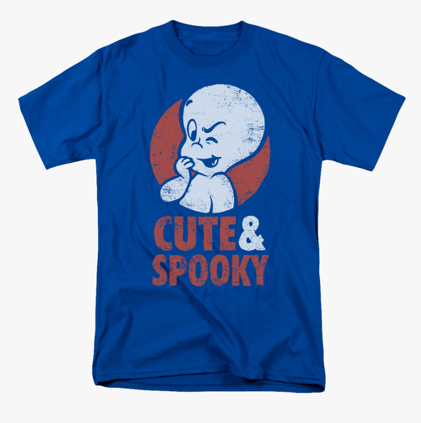 Cute And Spooky Casper The Friendly Ghost T-shirt - Active Shirt, HD Png Download