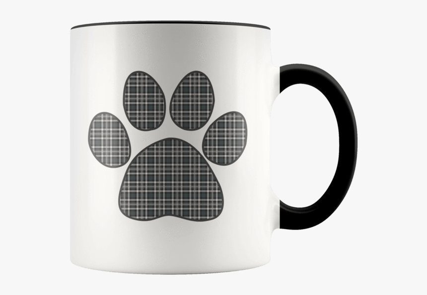 Plaid Paw Print Green Black White Tartan - One Year Anniversary Presents, HD Png Download