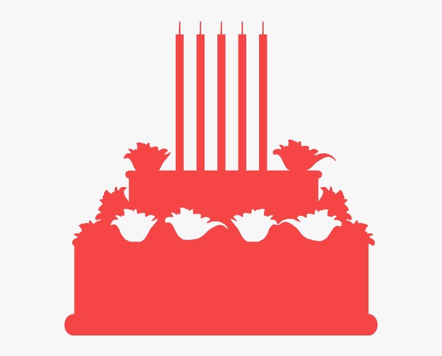 Silhueta De Bolo Png, Transparent Png