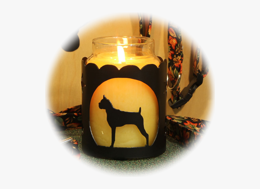 Boxer Cropped Dog Breed Jar Candle Holder - Treeing Feist, HD Png Download