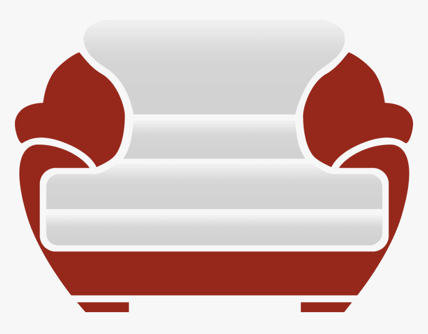 Upholstery Clipart Graphic Black And White Couch Clipart, HD Png Download