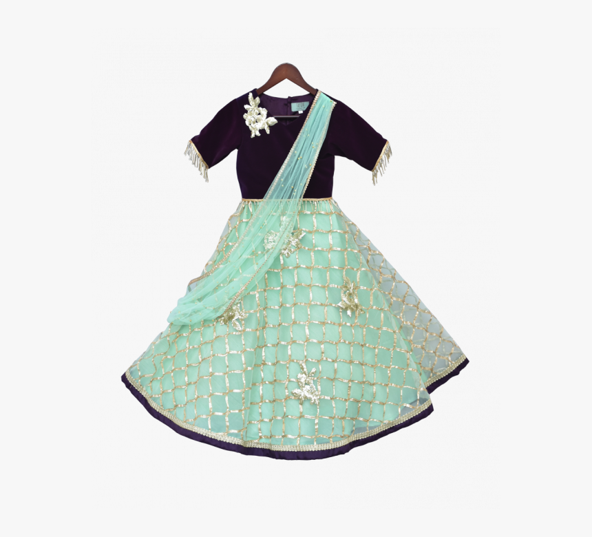 Gota Lehenga Designs Kids, HD Png Download