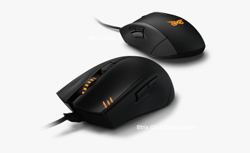 Asus Strix Claw Dark Edition Gaming Mouse Review - Mouse, HD Png Download