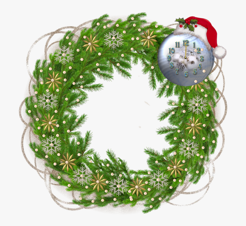 Frame Navideños Circulares Png, Transparent Png