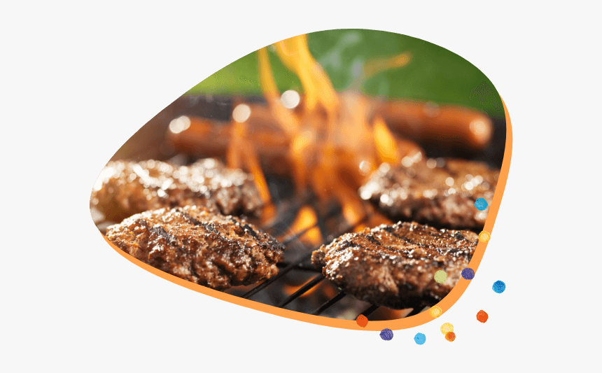 Burgers And Hotdogs On The Grill, HD Png Download