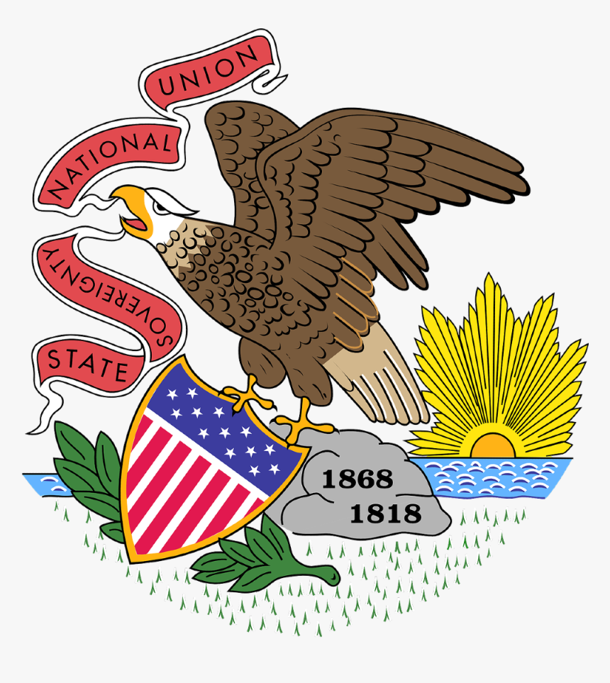 Illinois Facial Recognition Lawsuit - Illinois State Flag, HD Png Download