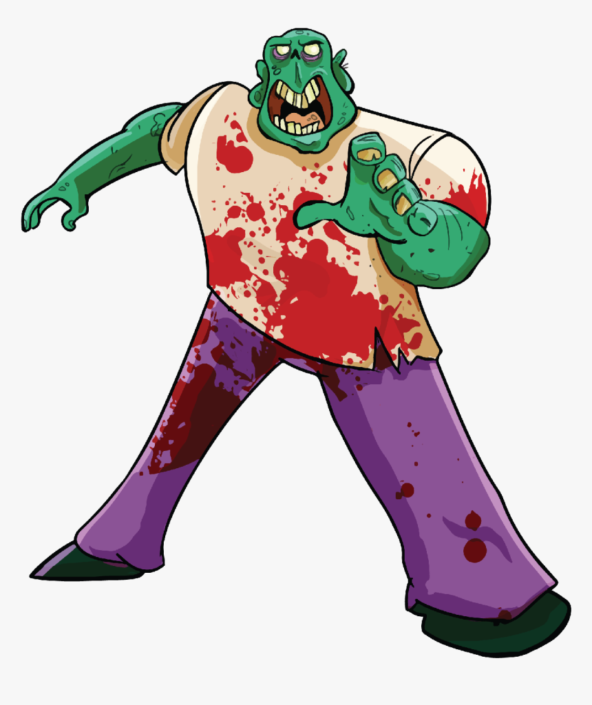 Big Zombie Cartoon, HD Png Download