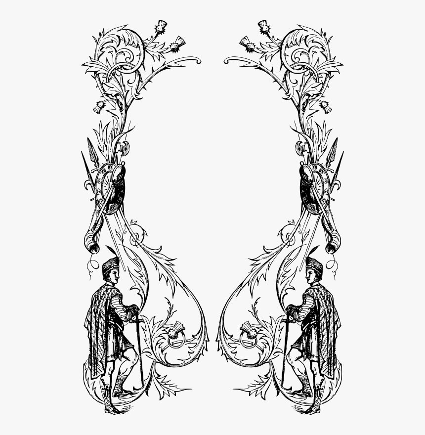 Scotland Frame - Png Frame Sword, Transparent Png