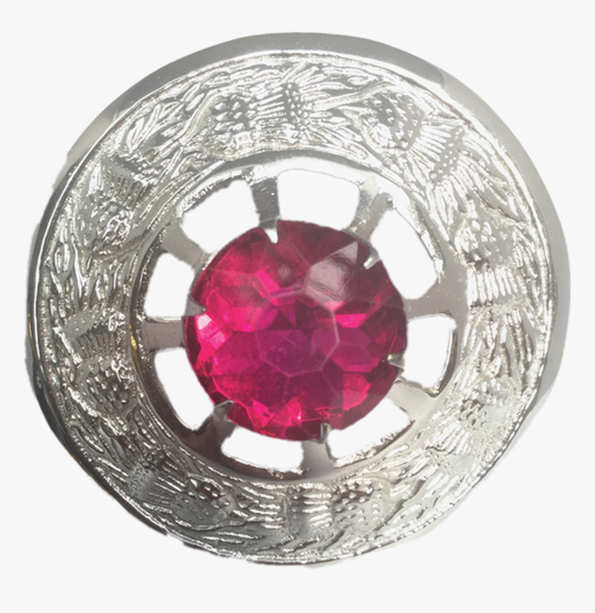 Scottish Kilt Brooch Fly Plaid Pink Stone Antique Finish, HD Png Download
