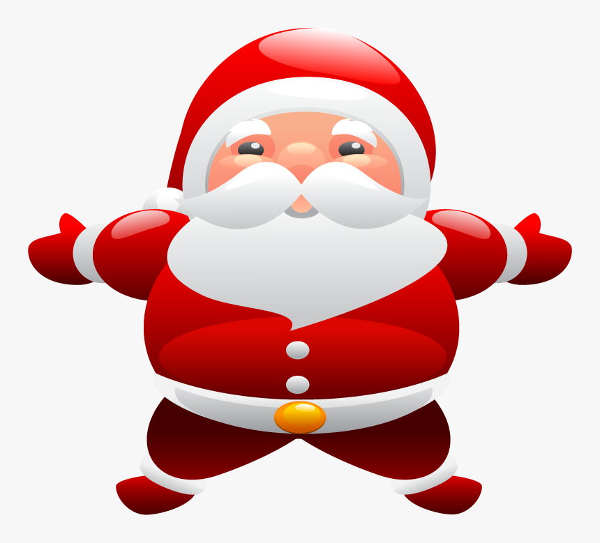 Cute Santa Claus Vector Png, Transparent Png