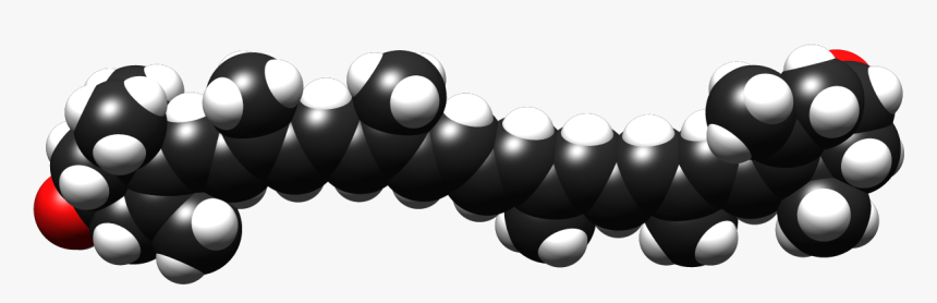 Meso-zeaxanthin Space Filling Diagram - Meso Zeaxanthin Molecule, HD Png Download
