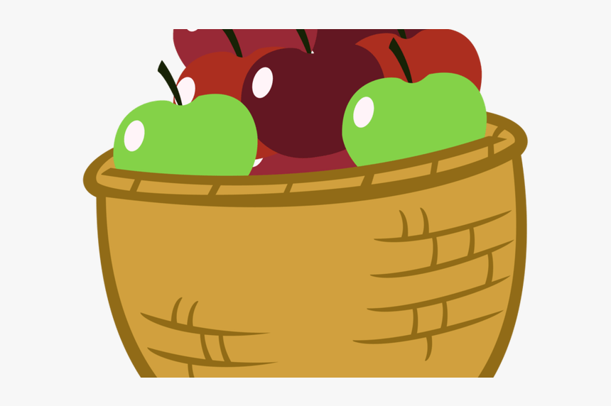 Apple Baskets Clipart 5 By Emily - Cartoon Apple Basket Png, Transparent Png