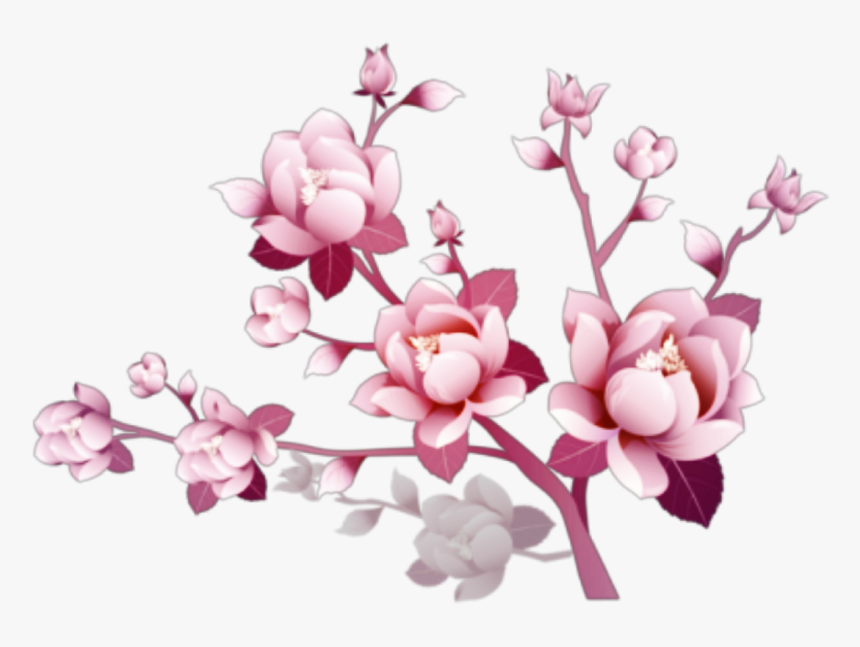 #flowers #flores #branch #rama #branches #ramas #limb - Purple Flowers Transparent Background, HD Png Download