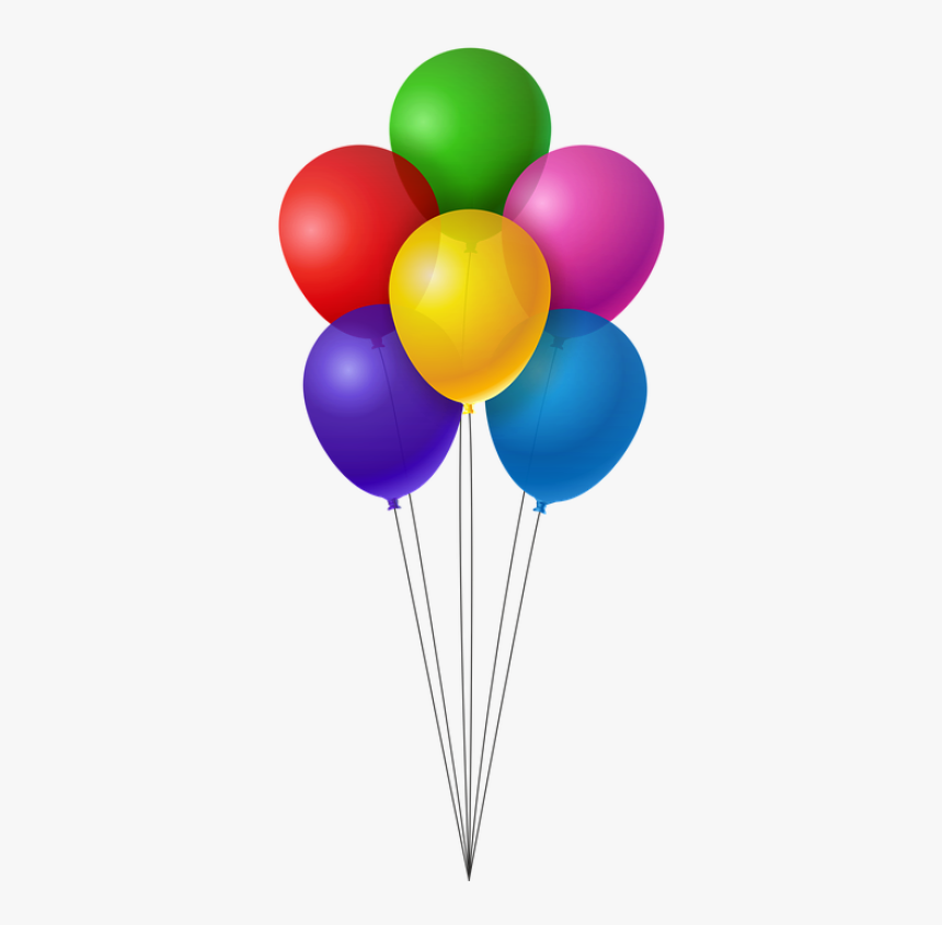 Ballons, Bunte, Geburtstag, F 
										 Title Ballons, - Balloon Birthday Png, Transparent Png