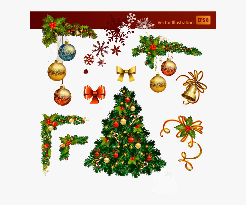 Christmas Decoration Christmas Tree Illustration - Transparent Christmas Tree Png Hd, Png Download
