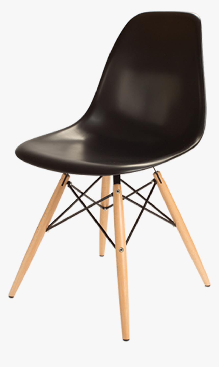 Eames Fiberglass Chair Black, HD Png Download