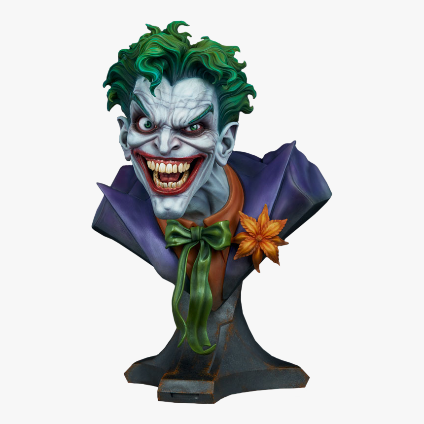 1 Scale Life-size Bust - Joker Sideshow, HD Png Download