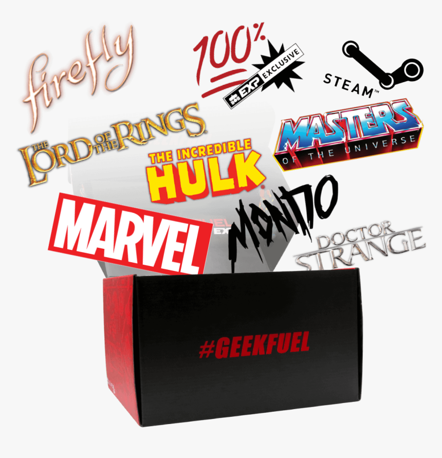 Brands Exploding Out Of Geek Fuel Box - Masters Of The Universe, HD Png Download