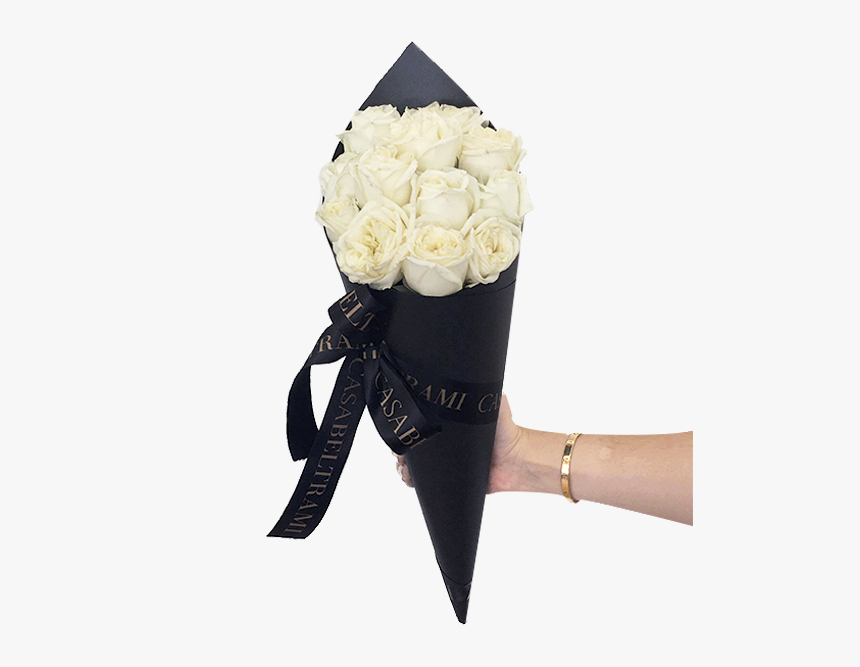 Cono De Rosas Blanco - Bouquet, HD Png Download