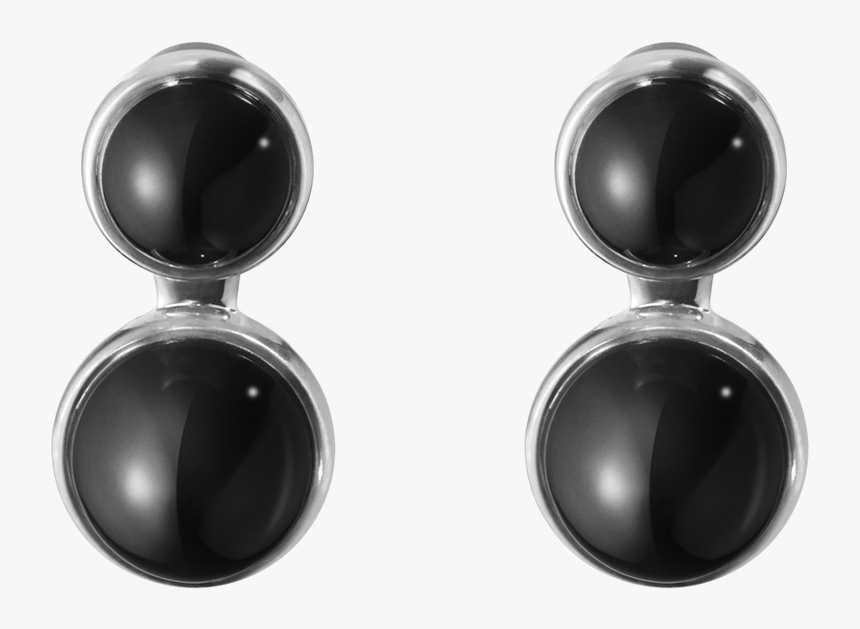Georg Jensen Michelsen Sterling Silver & Black Onyx - Earrings, HD Png Download