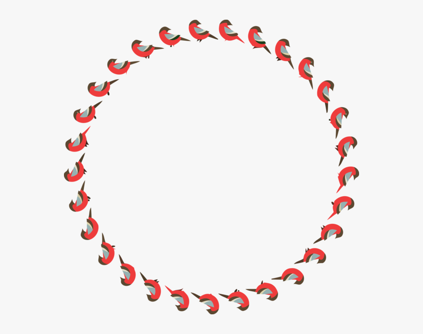 Transparent Christmas Red Heart Circle For Christmas - Christie's Sapphire Necklace, HD Png Download