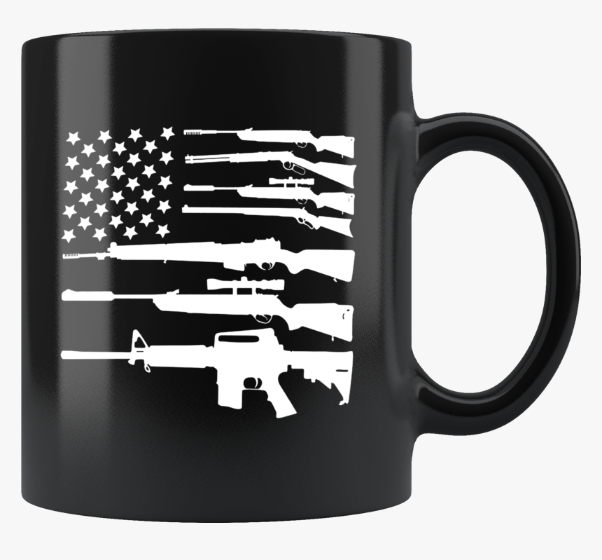 Gun American Flag Patriotic Usa Mug 
 Data-zoom //cdn - Coffee Tastes Like You Need To Stfu, HD Png Download