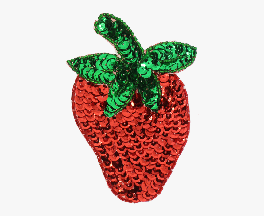 Medium Strawberry Beaded & Sequin Applique, HD Png Download