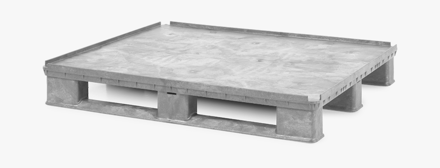 3-runner Plastic Pallet With Extra High Safety Rim - Coffee Table, HD Png Download