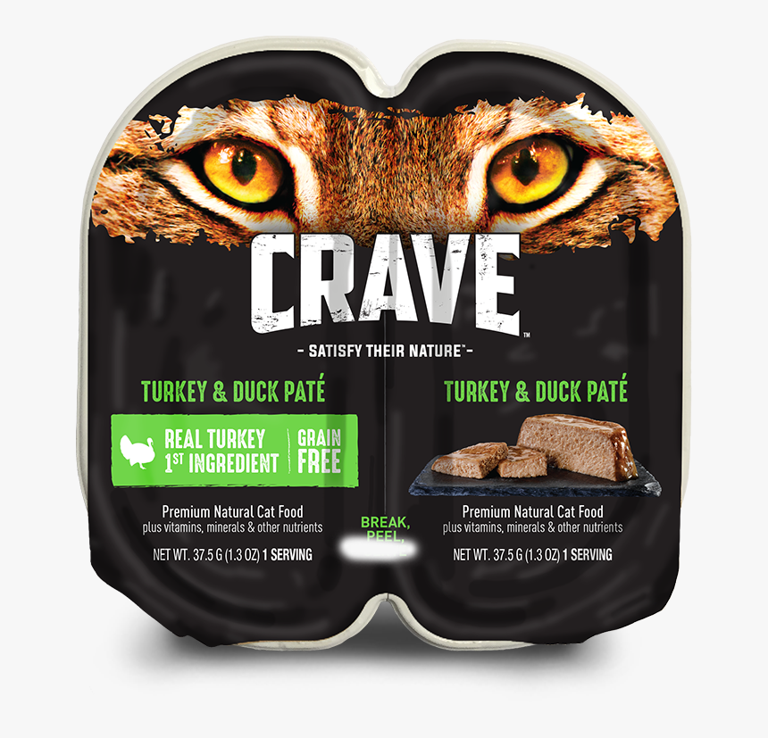 Cat Wet Turkey Duck - Crave Chicken Cat Food, HD Png Download