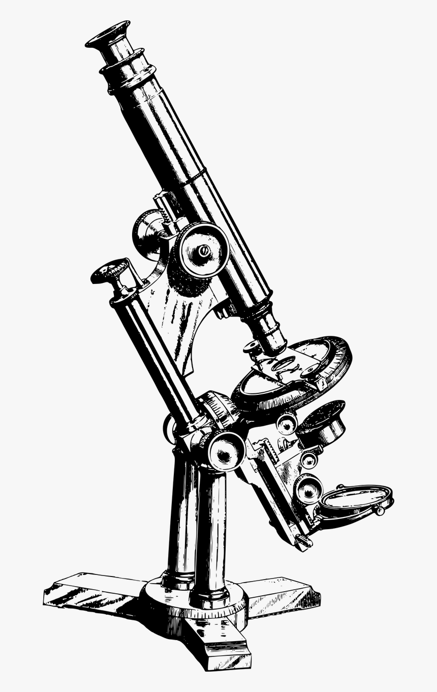Healthcare Instrument Magnification Free Photo - Vintage Microscope Png, Transparent Png