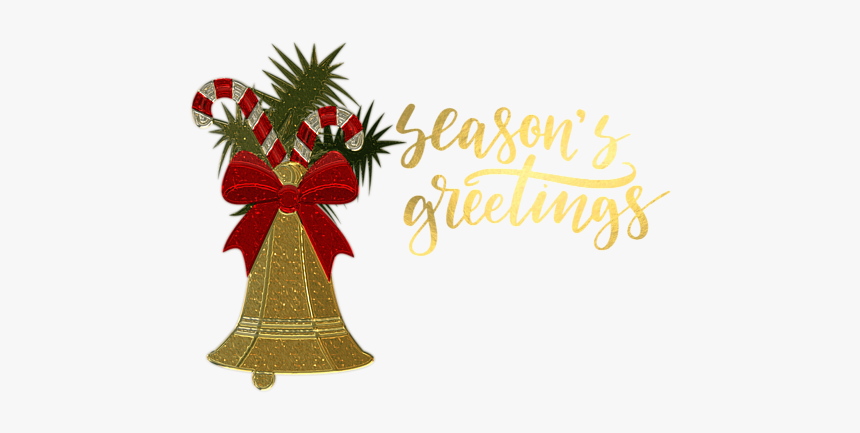 Gold Seasons Greetings, HD Png Download