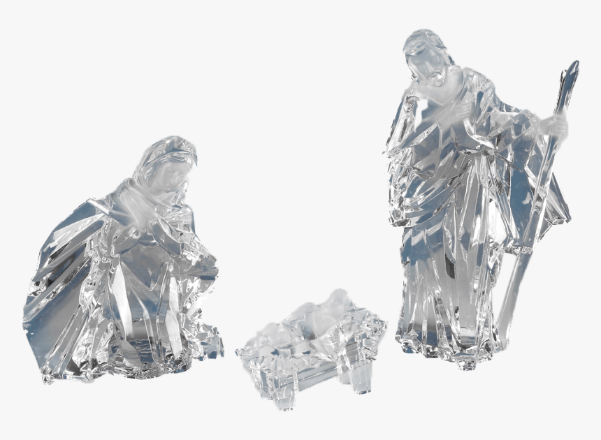 Holy Family Crystal Nativity 
 Class Lazyload Lazyload - Figurine, HD Png Download