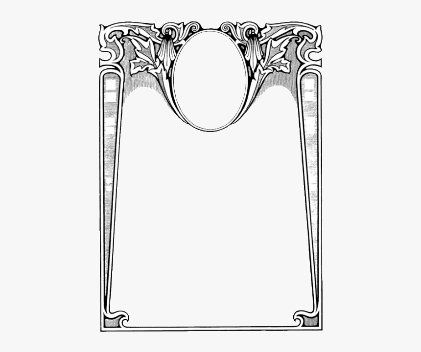 Art Deco Border Frames, HD Png Download