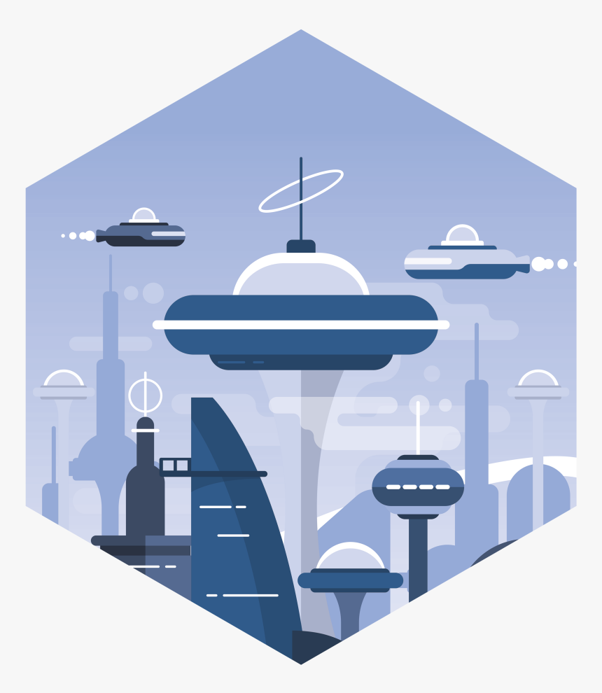 Workflow Is Just A Phase, A Futuristic City Skyline - Luxury Yacht, HD Png Download