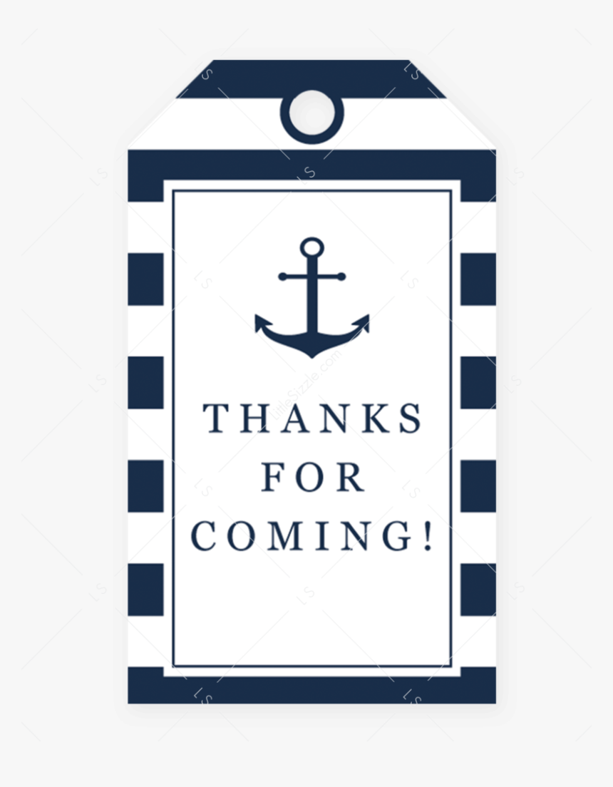 Gift Tag Template Png - Thank You For Coming Tag, Transparent Png