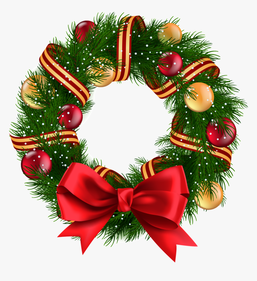 Christmas Tree Decoration Png Para Arbol De Navidad - Guirlanda De Natal Com Fitas, Transparent Png