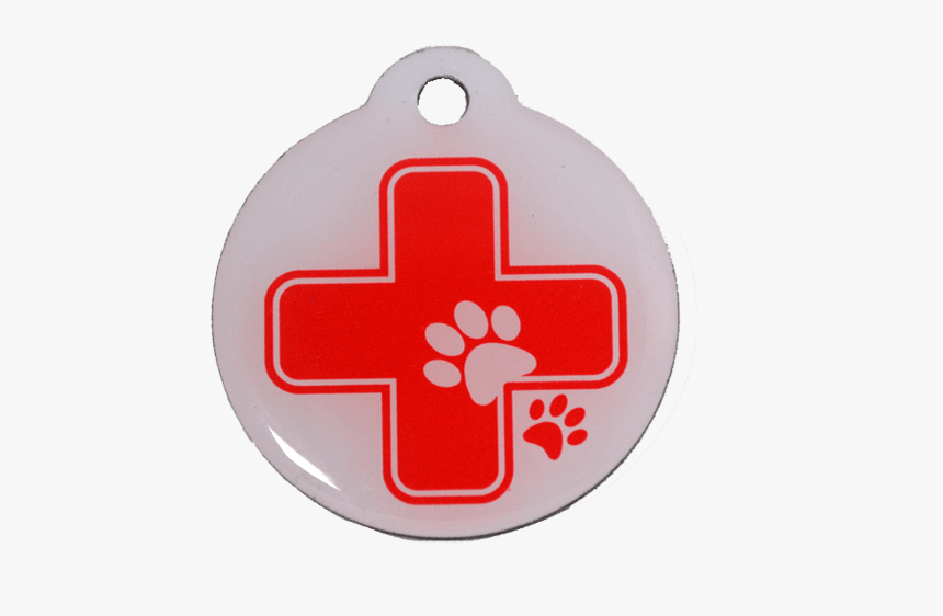 Chapa Grabada Para Perro Inoxidable Alerta Medica - Cross, HD Png Download