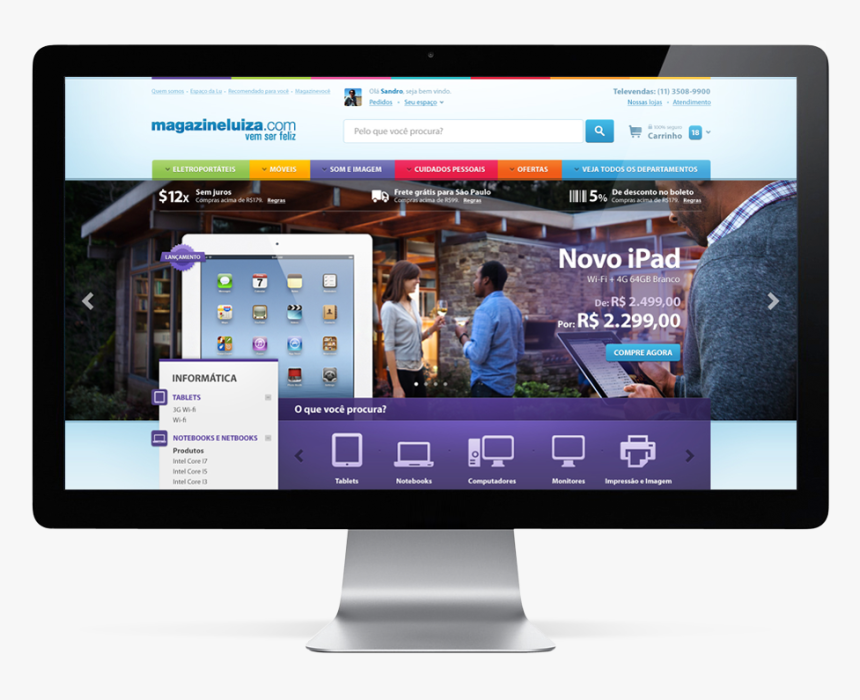 Led-backlit Lcd Display, HD Png Download