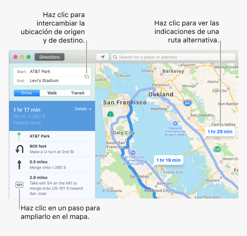Haz Clic En Un Paso En Las Rutas De Barra Lateral De - Step By Step Directions Icon, HD Png Download