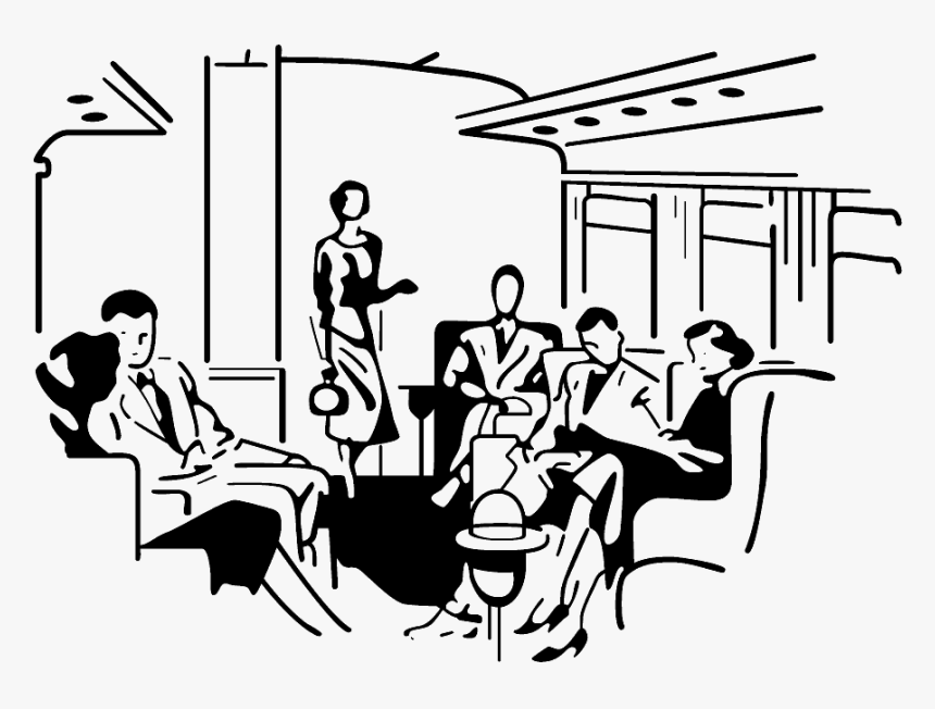 Transparent Train Clipart Black And White - Scenery Outside Train Window Drawing, HD Png Download