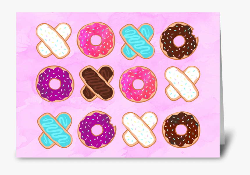 Xoxo Donuts Greeting Card - Sprinkles, HD Png Download