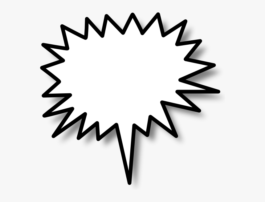 Blank Comic Bubble Clipart , Png Download - Star Burst Clip Art, Transparent Png