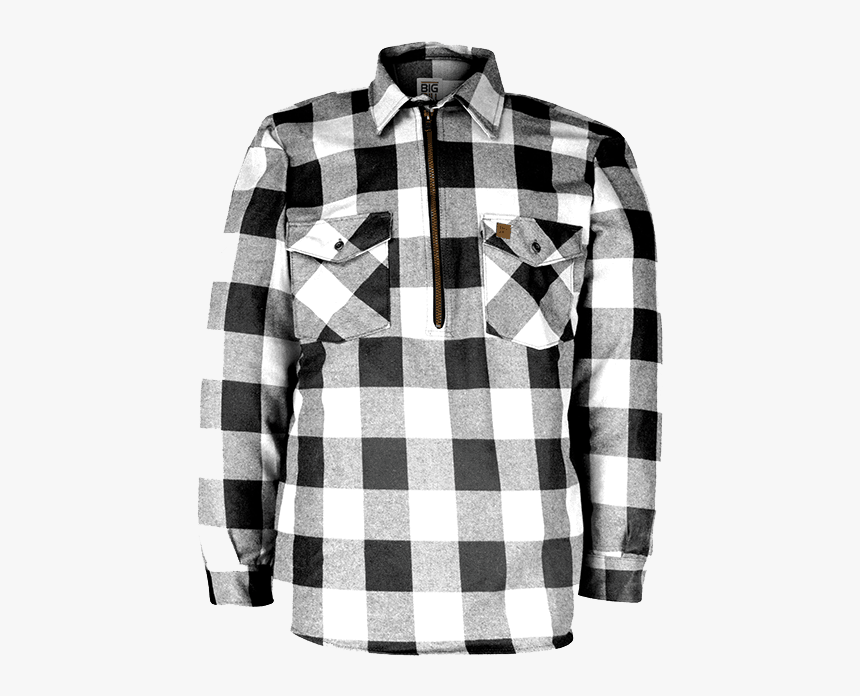 1 4 Zip Flannel Shirt Mens, HD Png Download