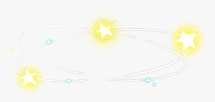 #glow #blue #yellow #halo #stars #ring #freetoedit - Bangle, HD Png Download