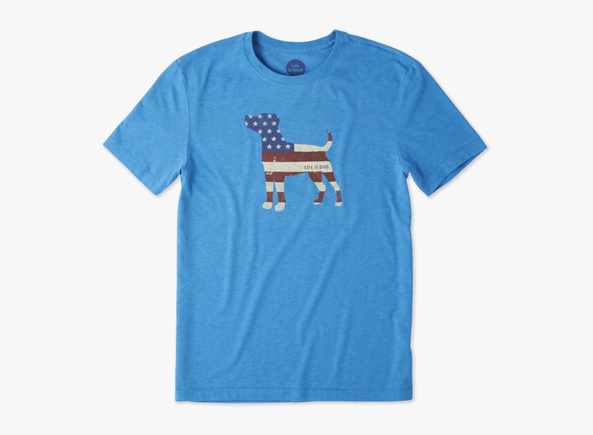 Men S Americana Dog Cool Tee - T-shirt, HD Png Download