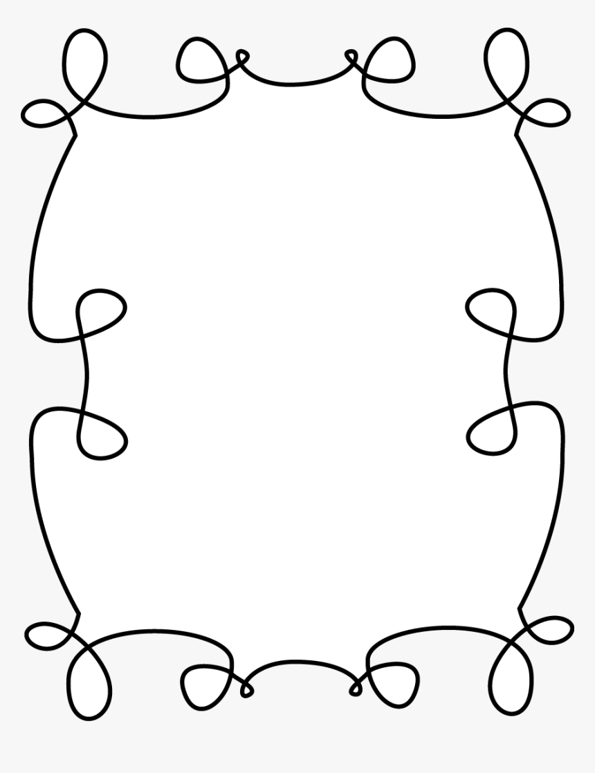 Transparent Curly Frame Png - Henry And Mudge And Mrs Hopper's House Activities, Png Download