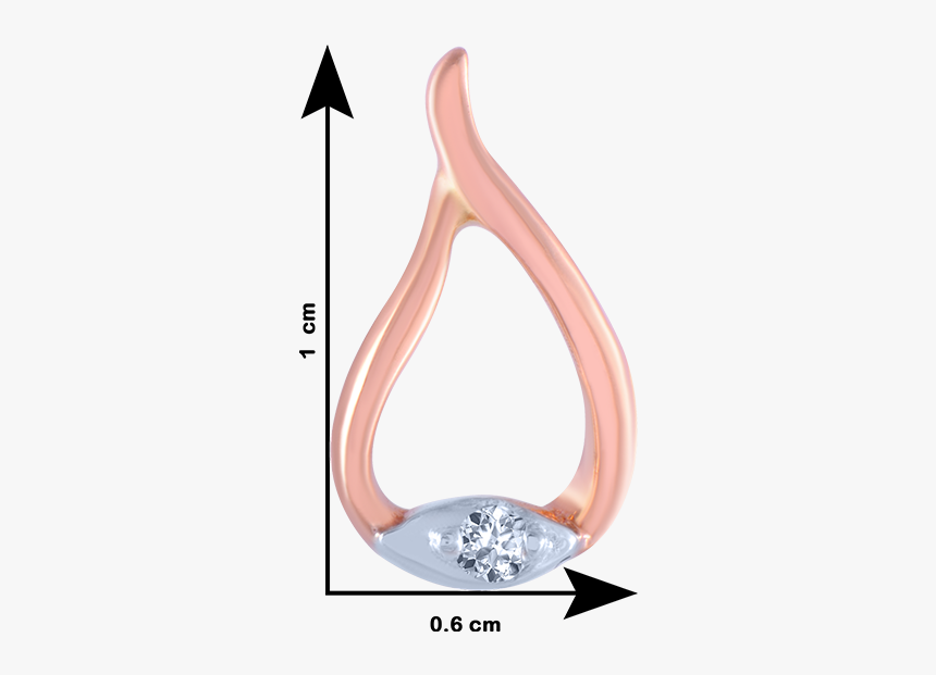 14k Rose Gold And Diamond Stud Earrings For Women - Makeup Mirror, HD Png Download