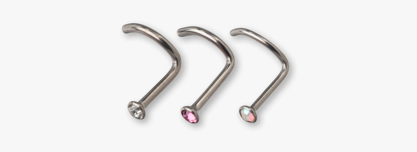 Titanium Flat Jewelled Nose Stud - Exhaust System, HD Png Download
