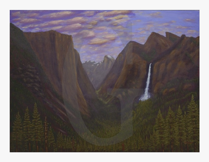 William Lee Golden Painting Yosemite Valley 
 Title - Summit, HD Png Download
