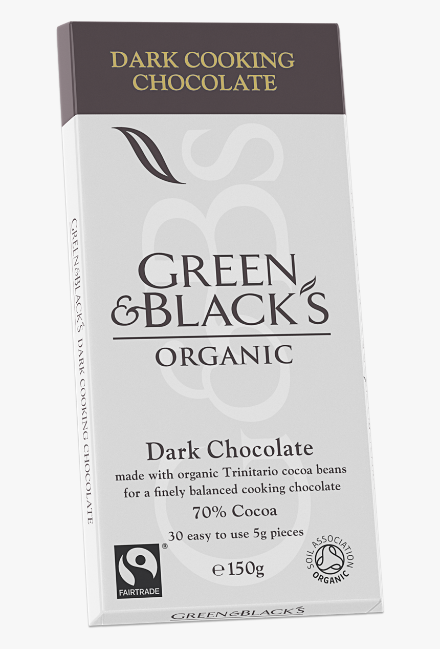 G&b S Dark Cook S Chocolate Bar 150g - Green And Blacks Cooking Chocolate, HD Png Download